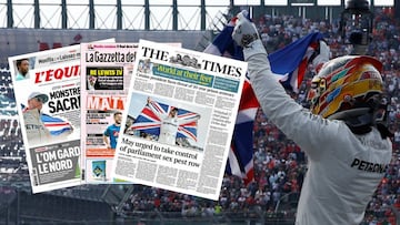 Lewis Hamilton y portadas de la prensa internacional.