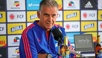 Carlos Queiroz en rueda de prensa