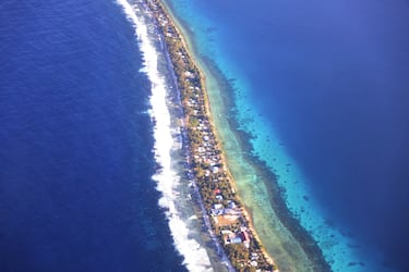 This island nation is sinking - and over a third of its residents want out