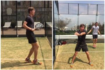 El piloto belga de Toro Rosso pasa su tiempo jugando Tenis. 