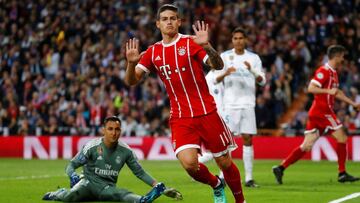 El centrocampista colombiano cedido en el Bayern Munich, James Rodríguez.