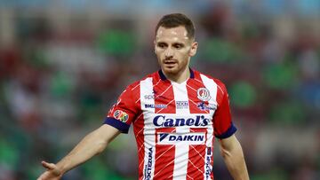 Sebastien Salles-Lamonge of San Luis during the 14th round match between FC Juarez and Atletico San Luis  as part of the Liga BBVA MX, Torneo Apertura 2024 at Olimpico Benito Juarez Stadium on October 27, 2024 in Ciudad Juarez, Chihuahua, Mexico.