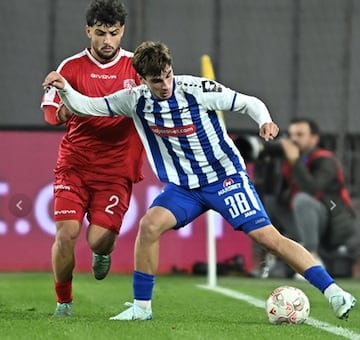 Saba Kharebashvili, en un partido de la liga georgiana.