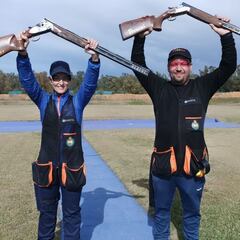 Alberto Fernández y Fátima Gálvez, bronce en equipo mixto