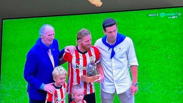 Guiño de Ander Herrera al Athletic