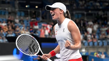 Iga Swiatek tras su triunfo con Polonia en la United Cup.