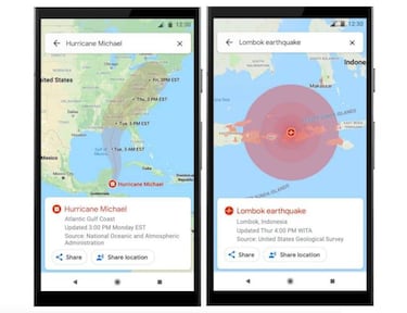 Google Maps usará las nuevas las Alertas SOS en caso de catástrofe