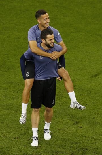 Nacho Fernñandez y Lucas Vázquez.