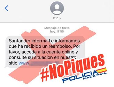 Los usuarios del Banco Santander, nuevas víctimas de un SMS para robar dinero