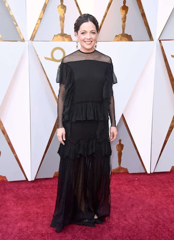 Natalia LaFourcade en la alfombra roja de los Premios Oscar 2018