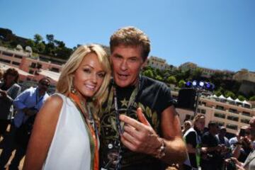 David Hasselhoff y su novia Hayley Roberts.