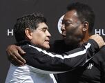 Did Pelé ever play against Maradona in an official soccer game?