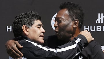 The two legendary figures sat at the pinnacle of the sport for decades, but did Pelé and Maradona ever share a pitch?