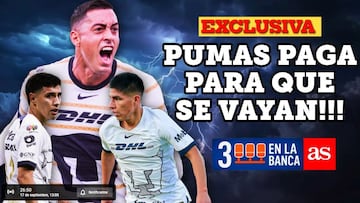 3 En La Banca EN VIVO: Pumas paga a sus jugadores para que se vayan