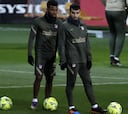 El Atlético de Madrid entrena con la mente puesta en el derbi contra el Real Madrid