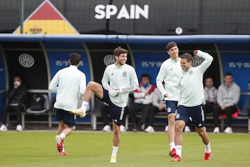 El entrenamiento de España previo a la final contra Francia