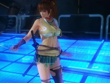 Los trajes rotos de Senran Kagura en Dead or Alive 5