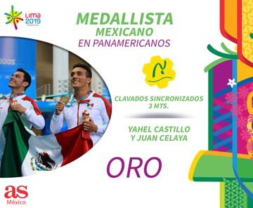 Los mexicanos ganadores del Oro en los Panamericanos 2019