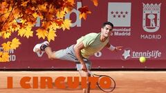 Cartel promocional del I Circuito de Otoño puesto en marcha por la ITF, la RFET y la Federación de Tenis de Madrid.
