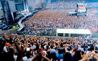 Rolling Stones en São Paulo, estadio Pacaembú 1995.