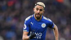 Mahrez con el Leicester. 