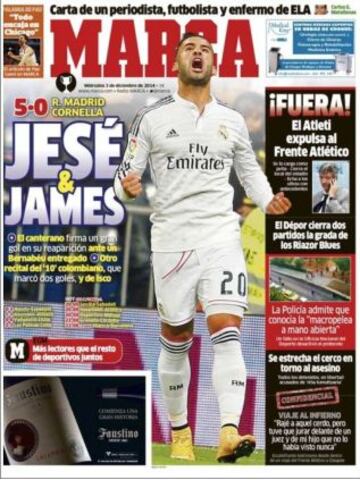 Portadas de la prensa deportiva