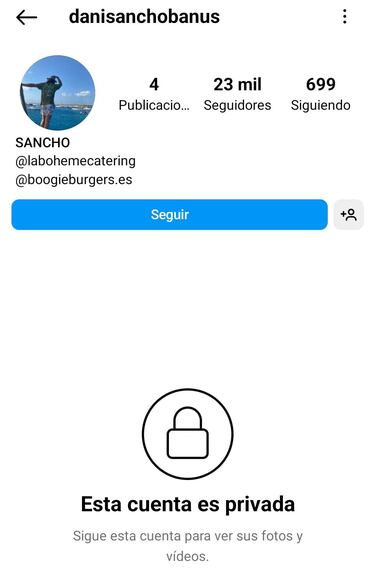 Daniel Sancho regresa a Instagram y borra casi todas sus publicaciones