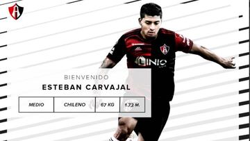 Atlas da la bienvenida a Esteban Carvajal