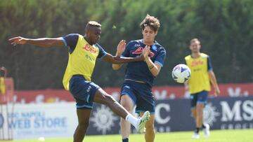 DIMARO, ITALY - JULY 16: Vìctor Osimhen of Napoli during a training session on July 16, 2022 in Dimaro, Italy. (Photo by SSC NAPOLI/SSC NAPOLI via Getty Images)