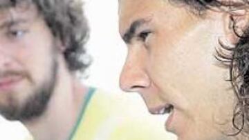 El catalán y el mallorquín grabaron juntos un anuncio en Palma