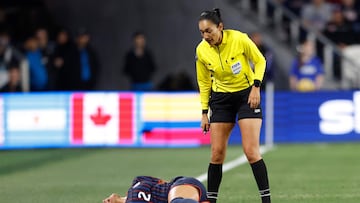 The USWNT forward wasn’t impressed with the attitude shown by Argentina players when she was left writhing in pain after being kneed in the back.