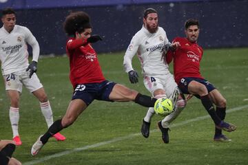 Aridane Hernández, Sergio Ramos y Nacho Vidal.