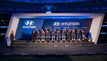El Atlético de Madrid masculino y femenino recibió por parte de la marca de  Hyundai los nuevos vehículos de la presente temporada.
