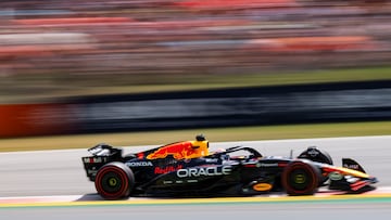 Max Verstappen, durante la carrera del GP de España.