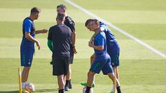 Guardado, en un entrenamiento.