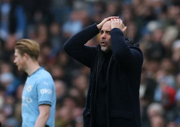 Pep Guardiola sufrió mucho ante el Everton. 