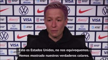 Rapinoe: A lo que hemos llegado en estos 4 años es devastador