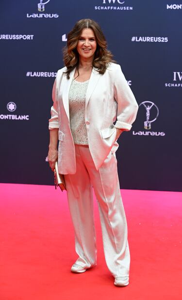 Katarine Witt durante la entrega de los Premios Laureus.