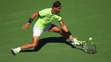 Rafael Nadal, en su partido contra Guido Pella.