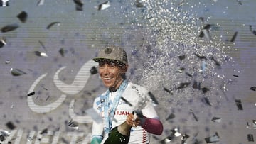 Miguel Ángel López ganó su primera etapa de la Vuelta a San juan en su primera participación