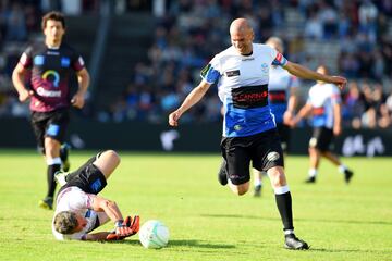 Zinedine Zidane y Pascal Olmeta.