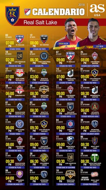 Real Salt Lake y Los Angeles Galaxy se enfrentar¨¢n el 1 de septiembre en el estadio Rio Tinto.