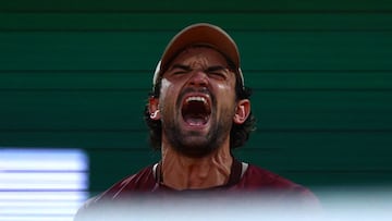 Tennis - ATP Masters 1000 - Monte Carlo Masters - Monte Carlo Country Club, Roquebrune-Cap-Martin, France - April 8, 2026 Monaco's Valentin Vacherot celebrates winning his round of 32 match against Italy's Lorenzo Musetti REUTERS/Manon Cruz