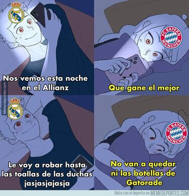 Los memes más graciosos del Bayern-Real Madrid