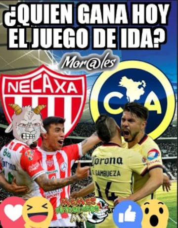 Necaxa y América empataron y desataron el enojo de los memes