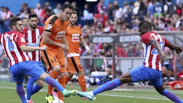 Thomas, junto a Koke, durante el partido.