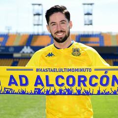 Hugo Fraile ya luce la elástica del Alcorcón