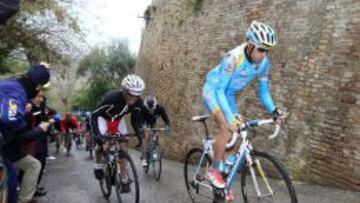 Nibali en la Tirreno-Adri&aacute;tico de este a&ntilde;o, carrera que tambi&eacute;n gan&oacute;.