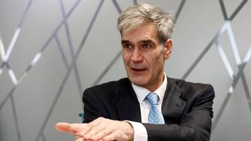 GRAF6909. MADRID, 10/01/2019.- El presidente de la Asociación de Clubes de Baloncesto (ACB), Antonio Martín, aseguró este jueves a EFE que la firma del cuarto convenio colectivo con el sindicato de jugadores ABP (Asociación de Baloncestistas Profesionales) será el punto de partida para "trabajar de forma conjunta" por el baloncesto español. EFE/Mariscal