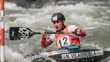 Nuria Villarrubla en los Mundiales de Piragüismo.